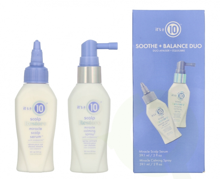 It\'s a 10 Scalp Restore Soothe & Balance Duo Set 118.2 ml Calming Spray 59,1ml/Serum 59,1ml