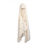 Filibabba Embroidered hooded towel - Dino Beach - White - 12-60 m (FI-03577)