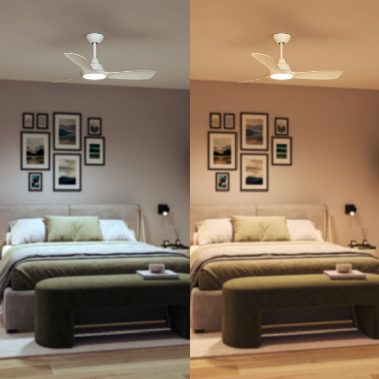 Philips Takfläktslampa Ø135 cm 35W / 24W Justerbart vitt ljus