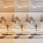 Philips Takfläktslampa Ø106 cm 30W / 24W Justerbart vitt ljus