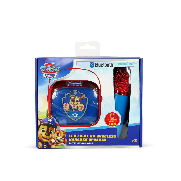 Paw Patrol Karaoke Speaker with Microphone Paw Patrol Popsing LED