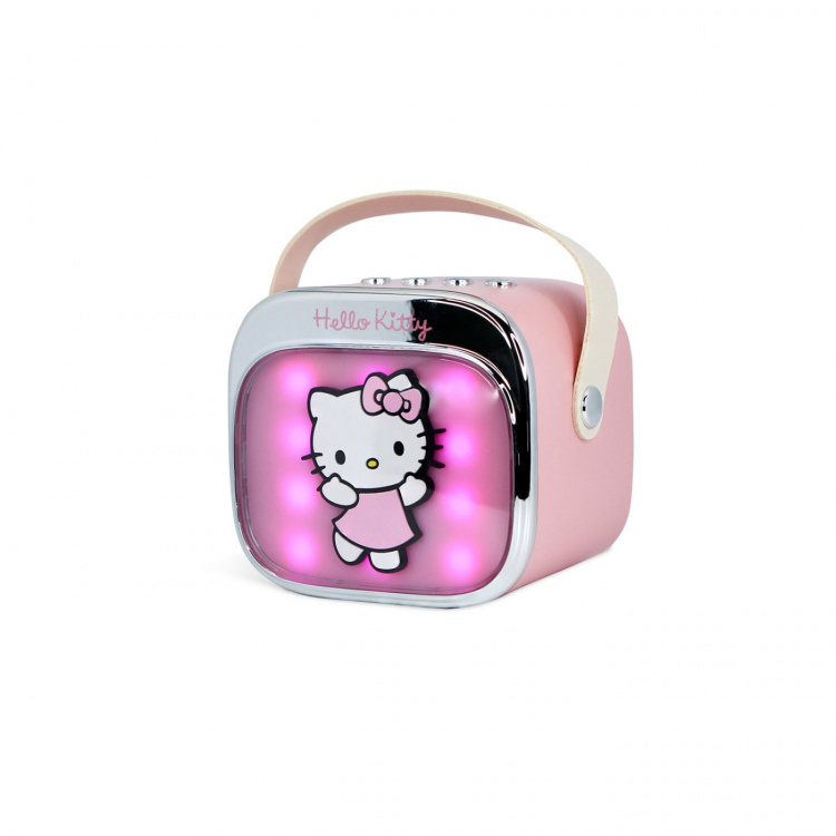 HELLO KITTY Karaoke Speaker with Microphone Hello Kitty Popsing LED