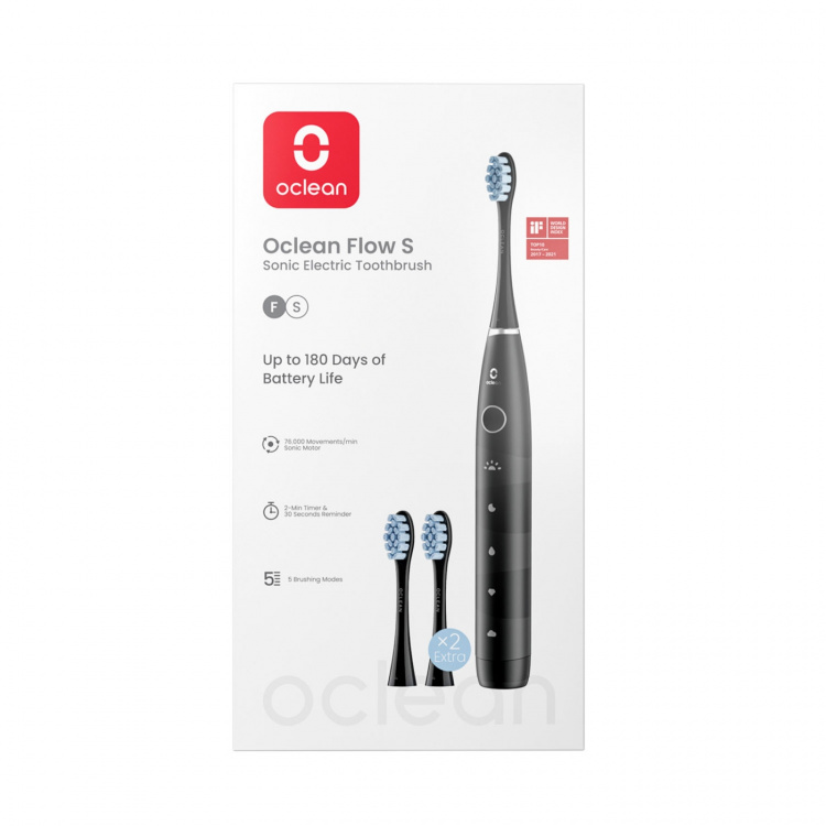 Oclean Electric Toothbrush Flow S 20 Black Oclean Electric Toothbrush Flow S 20 Black