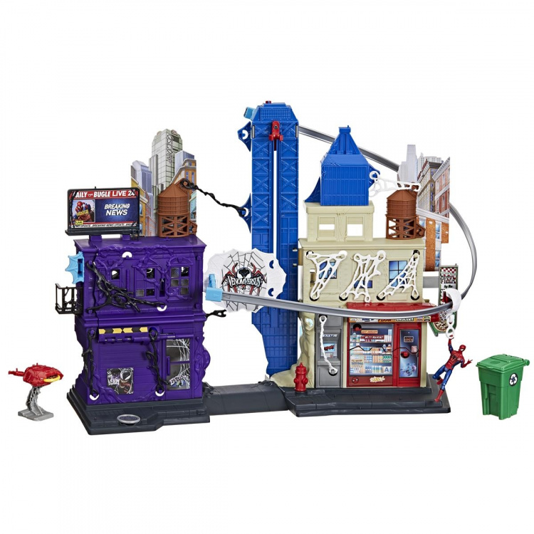 Marvel Spider-Man 4 Inch Venomversus Web City Playset