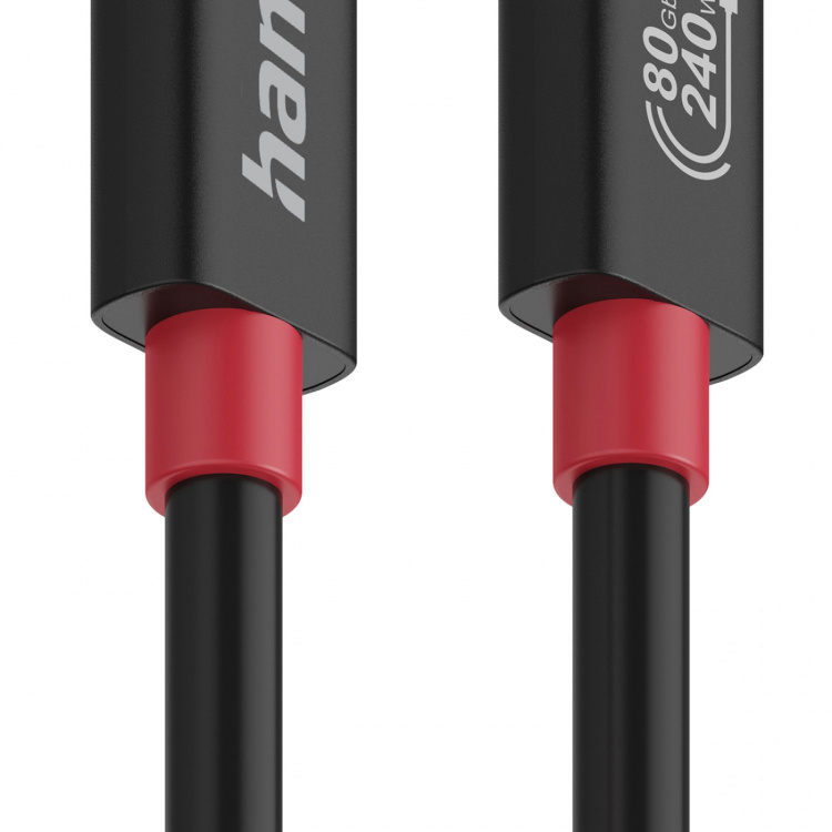 Hama Cable USB-C USB 4.0 Gen4 80 Gbit/S 240W Black 1.0m