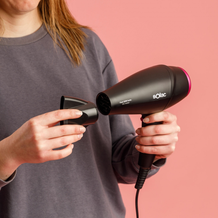 SOLAC Hair Dryer Fast 2200 Ionic Black