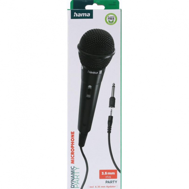 Hama Microphone Party Dynamic Mono Black Hama Microphone Party Dynamic Mono Black