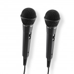 Hama Microphone Karaoke Dynamic Mono 2-Pack Black Hama Microphone Karaoke Dynamic Mono 2-Pack Black
