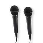 Hama Microphone Karaoke Dynamic Mono 2-Pack Black Hama Microphone Karaoke Dynamic Mono 2-Pack Black