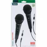 Hama Microphone Karaoke Dynamic Mono 2-Pack Black Hama Microphone Karaoke Dynamic Mono 2-Pack Black