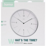 Hama Wall Clock Sardinia Grey Diameter 30 Cm