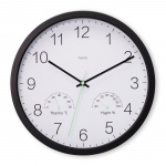 Hama Wall Clock Santorini Black Diameter 30cm