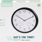 Hama Wall Clock Santorini Black Diameter 30cm