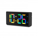 Hama Digital Alarm Clock Ibiza Multi Colour Display Black