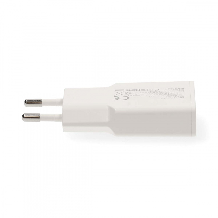 Nedis Wall Charger | PD3.0 | Quick charge feature | 1.5 / 2.0 / 2.22 / 3.0 A | Number of outputs: 2 | USB-A / USB-C™ | USB-C™ (Loose) Cable | 1.50 m | Automatic Voltage Selection | White