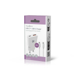 Nedis Wall Charger | PD3.0 | Quick charge feature | 1.5 / 2.0 / 2.22 / 3.0 A | Number of outputs: 2 | USB-A / USB-C™ | USB-C™ (Loose) Cable | 1.50 m | Automatic Voltage Selection | White