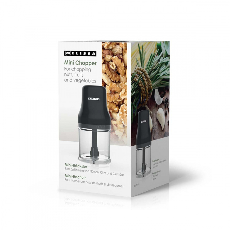 MELISSA Mini Food Chopper | 200 W | 0.5 l | 1-Speed | Black