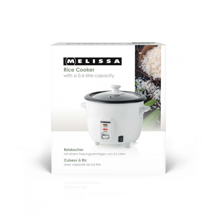 MELISSA Rice Cooker | 0.6 l | Non stick coating | Removable bowl | 300 W | Auto shut-off MELISSA Rice Cooker | 0.6 l | Non stick coating | Removable bowl | 300 W | Auto shut-off