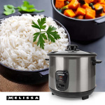 MELISSA Rice Cooker | 1.5 l | 500 W | Non stick coating | Removable bowl | Steamer Basket | Keep-warm function | Auto shut-off