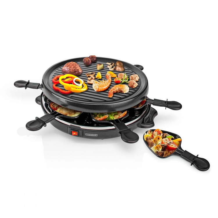 MELISSA Raclette / Gourmet Set | 6 Persons | 800 W | Ø 29 cm | Non-stick coating