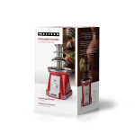 MELISSA Chocolate Fontain | 90 W | 32cm height | 3 Tiers | Red / White MELISSA Chocolate Fontain | 90 W | 32cm height | 3 Tiers | Red / White