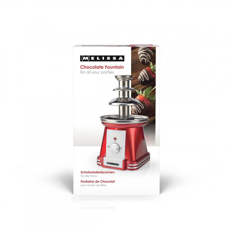 MELISSA Chocolate Fontain | 90 W | 32cm height | 3 Tiers | Red / White MELISSA Chocolate Fontain | 90 W | 32cm height | 3 Tiers | Red / White