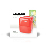 MELISSA Portable Mini Fridge | 6 cans / 4 l capacity | 100-240 V / 12 V | Heating / Cooling function | Carrying handle | Red MELISSA Portable Mini Fridge | 6 cans / 4 l capacity | 100-240 V / 12 V | Heating / Cooling function | Carrying handle | Red