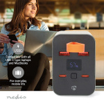Nedis Powerbank | 30000 mAh | 1.5 / 2.0 / 3.0 / 5.0 A | Number of outputs: 4 | Output connection: 2x USB-A / 2x USB-C™ | Input connection: 1x USB-C™ | PD3.0 100W / QC3.0 | Lithium-Polymer | Display