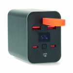 Nedis Powerbank | 30000 mAh | 1.5 / 2.0 / 3.0 / 5.0 A | Number of outputs: 4 | Output connection: 2x USB-A / 2x USB-C™ | Input connection: 1x USB-C™ | PD3.0 100W / QC3.0 | Lithium-Polymer | Display