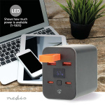 Nedis Powerbank | 30000 mAh | 1.5 / 2.0 / 3.0 / 5.0 A | Number of outputs: 4 | Output connection: 2x USB-A / 2x USB-C™ | Input connection: 1x USB-C™ | PD3.0 100W / QC3.0 | Lithium-Polymer | Display