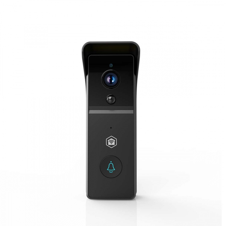 Nedis SmartLife Video Doorbell | Battery Powered | 3MP Full HD 1296p | Cloud Storage (optional) / microSD (not included) | IP44 | With motion sensor | Night vision | Black