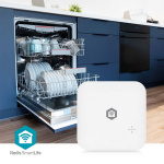 Nedis SmartLife Water Detector | Wi-Fi | Battery Powered | Extension included | Max. battery life: 24 Months | 80 dB | White