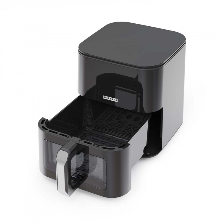 MELISSA Digital Hot Air Fryer XL | 5 l | 60-min Timer | 8 Presets | Viewing window | Black MELISSA Digital Hot Air Fryer XL | 5 l | 60-min Timer | 8 Presets | Viewing window | Black