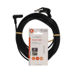 Nedis Power Cable | Euro Male | IEC-320-C7 | Angled 90° | Angled 90° | Nickel Plated | 5.00 m | Round | PVC | Black | Label