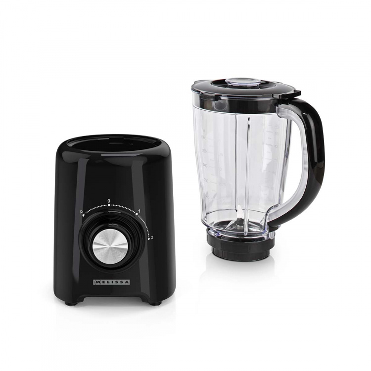 MELISSA Stand Blender | 800 W | 2 Speeds + pulse | 4 Stainless steel blades | Plastic jug | Black