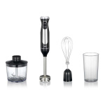 MELISSA Stick mixer with chopper whisk cup 600W Black / Stainless Steel