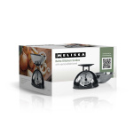 MELISSA Retro Kitchen Scale | Analog | Metal Housing | Removable bowl | Max. 5kg | 25-gram increments | Black