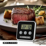MELISSA Meat Thermometer | up to 250°C | Alarm timer | LCD Display