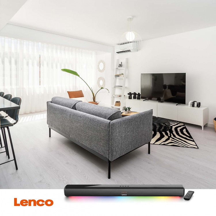Lenco Soundbar 85cm 40W Bluetooth® HDMI LED lights