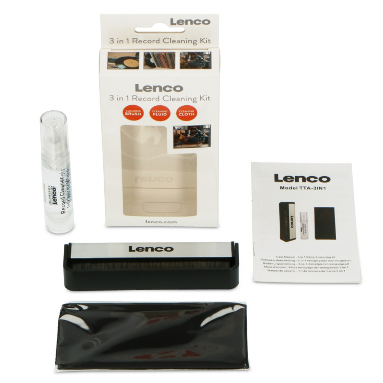 Lenco Antistatic brush cleaning fluid and wipe