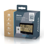 Alecto Weather station with wireless sensor Black
