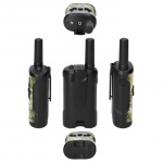 Alecto Set of 2 walkie talkies range up to 7 kilometers Camouflage