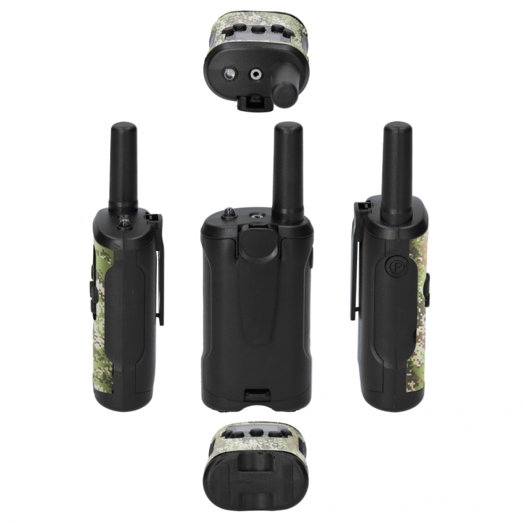 Alecto Set of 2 walkie talkies range up to 7 kilometers Camouflage