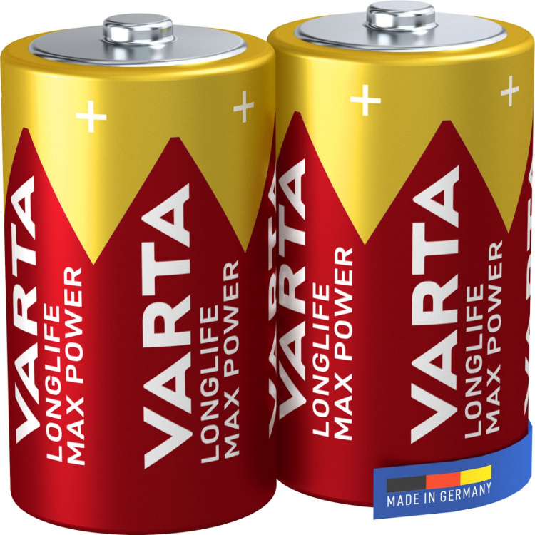 Varta Longlife Max Power D / LR20 Batteri 2-pack
