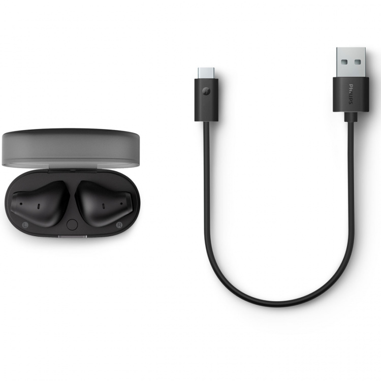 Philips Hörlurar In-Ear TWS Dynamisk bas Svart