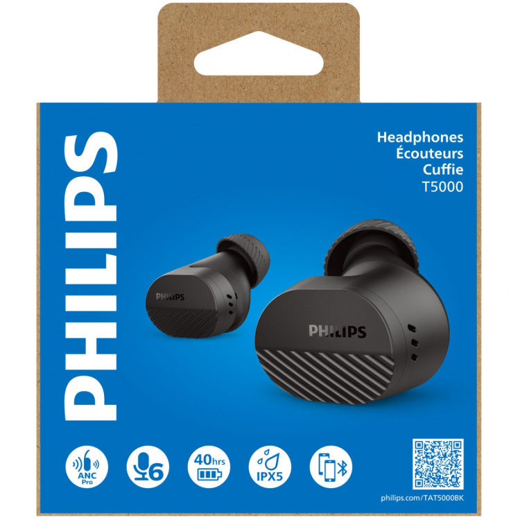 Philips Hörlurar In-Ear TWS ANC Svart