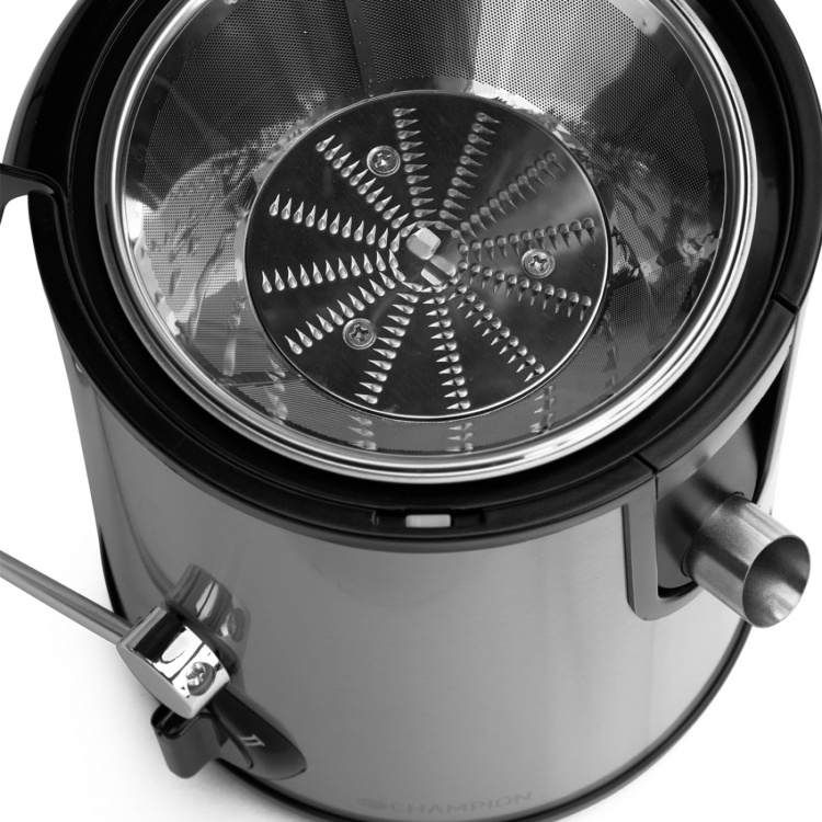 Champion Råsaftcentrifug 0,5L 600W RS400 Rostfri/Svart Champion Råsaftcentrifug 0,5L 600W RS400 Rostfri/Svart