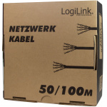 LogiLink Nätverkskabel Installation CAT6 U/UTP Koppar 100m