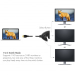 LogiLink HDMI-switch 3-portar Dubbelriktad HDMI 1.4 4K/30 Hz LogiLink HDMI-switch 3-portar Dubbelriktad HDMI 1.4 4K/30 Hz