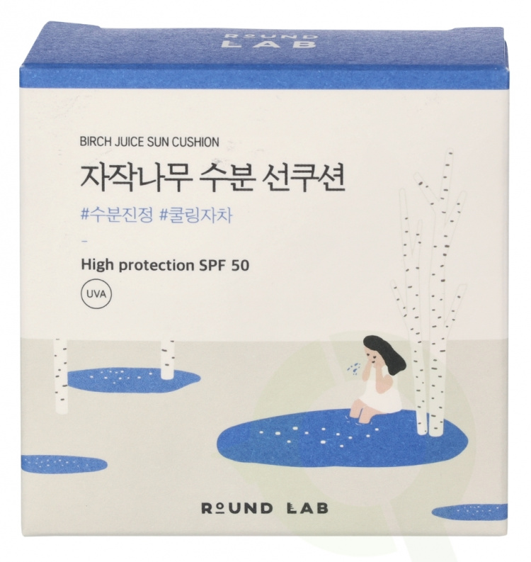 Round Lab Birch Juice Moisturizing Sun Cushion SPF50+ PA++++ 15 g